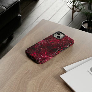 Crimson Splatter Dynamic - Protective Phone Case