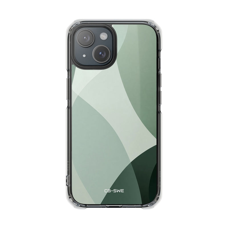 Flowing Green Harmony iPhone Case - Impact