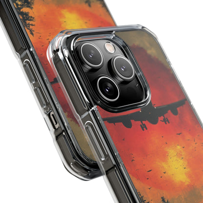 Crimson Sky Flight iPhone 14 - Impact Clear+