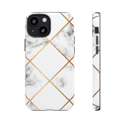 White Marble - Protective Phone Case