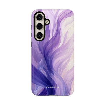 Purple Ribbon Waves Samsung S24 Plus Case - Tough