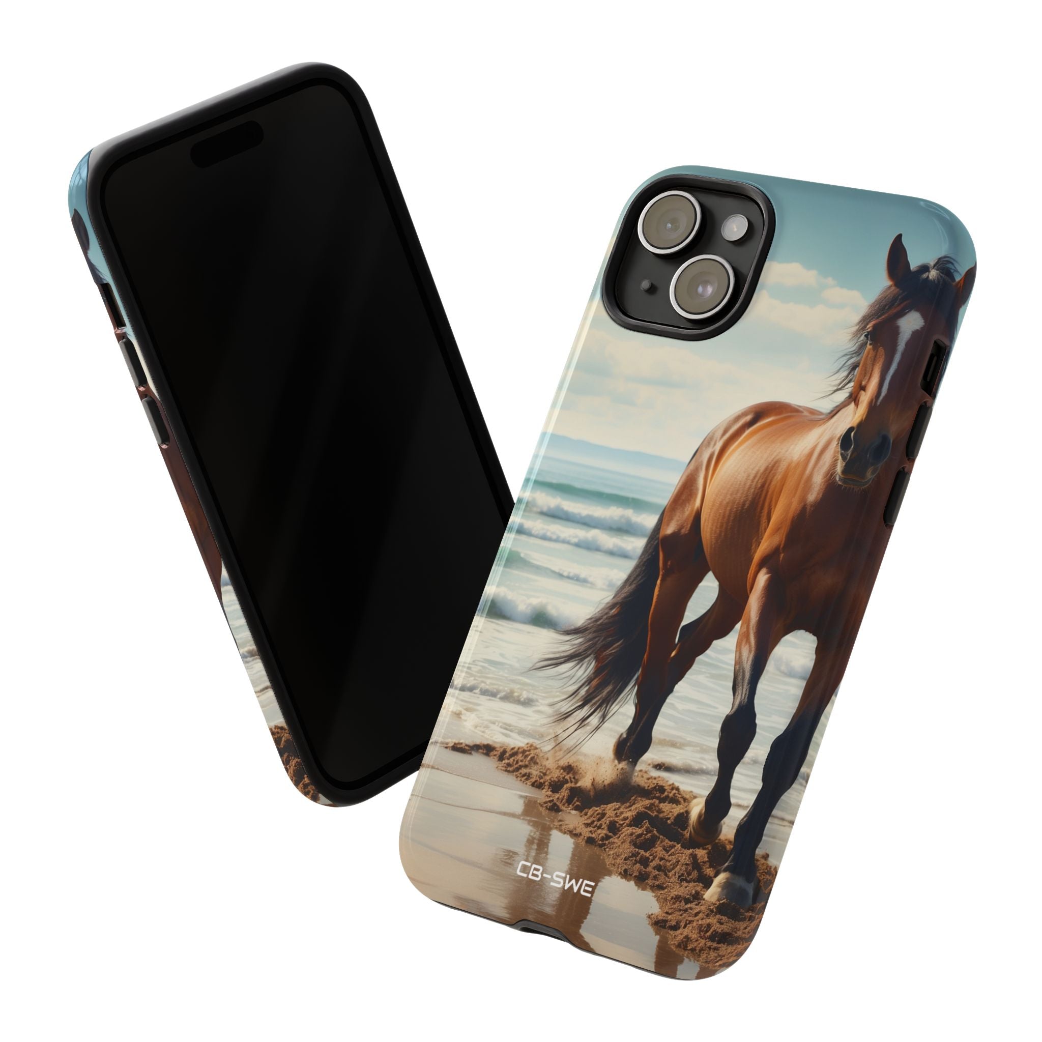 Horse Gallops Shoreline - iPhone Case