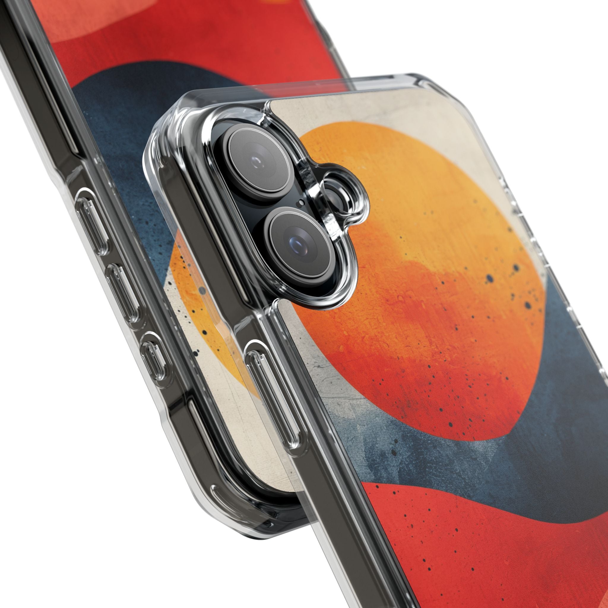 Sunburst Waves - Clear Impact iPhone 16 Phone Case