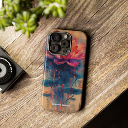 Lotus Blossom Art - Tough iPhone 15 Phone Case