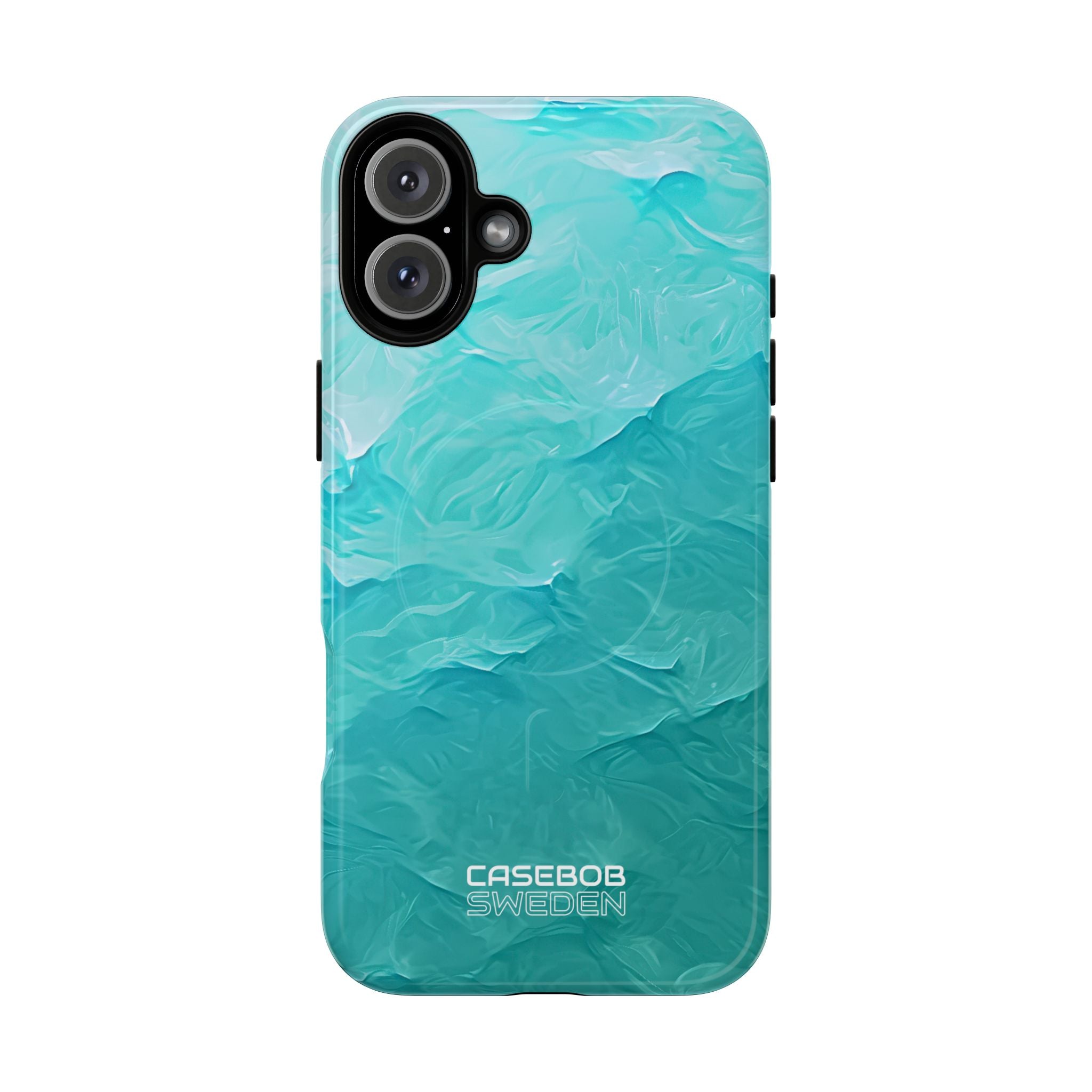 Soothing Aqua Currents iPhone 16 - Tough+