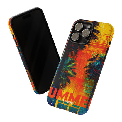 Tropical Sunburst iPhone 15 Pro Max Case - Tough
