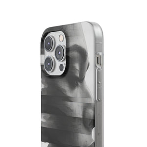 Abstract Glitch Portrait | Flexible Phone Case for iPhone