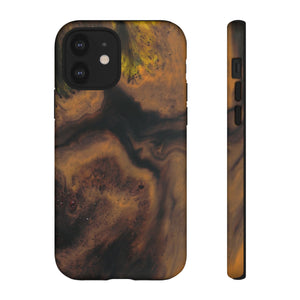 Brown Earth Ink Art - Protective Phone Case