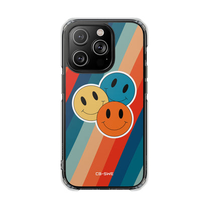 Retro Smiley Harmony iPhone Case - Impact