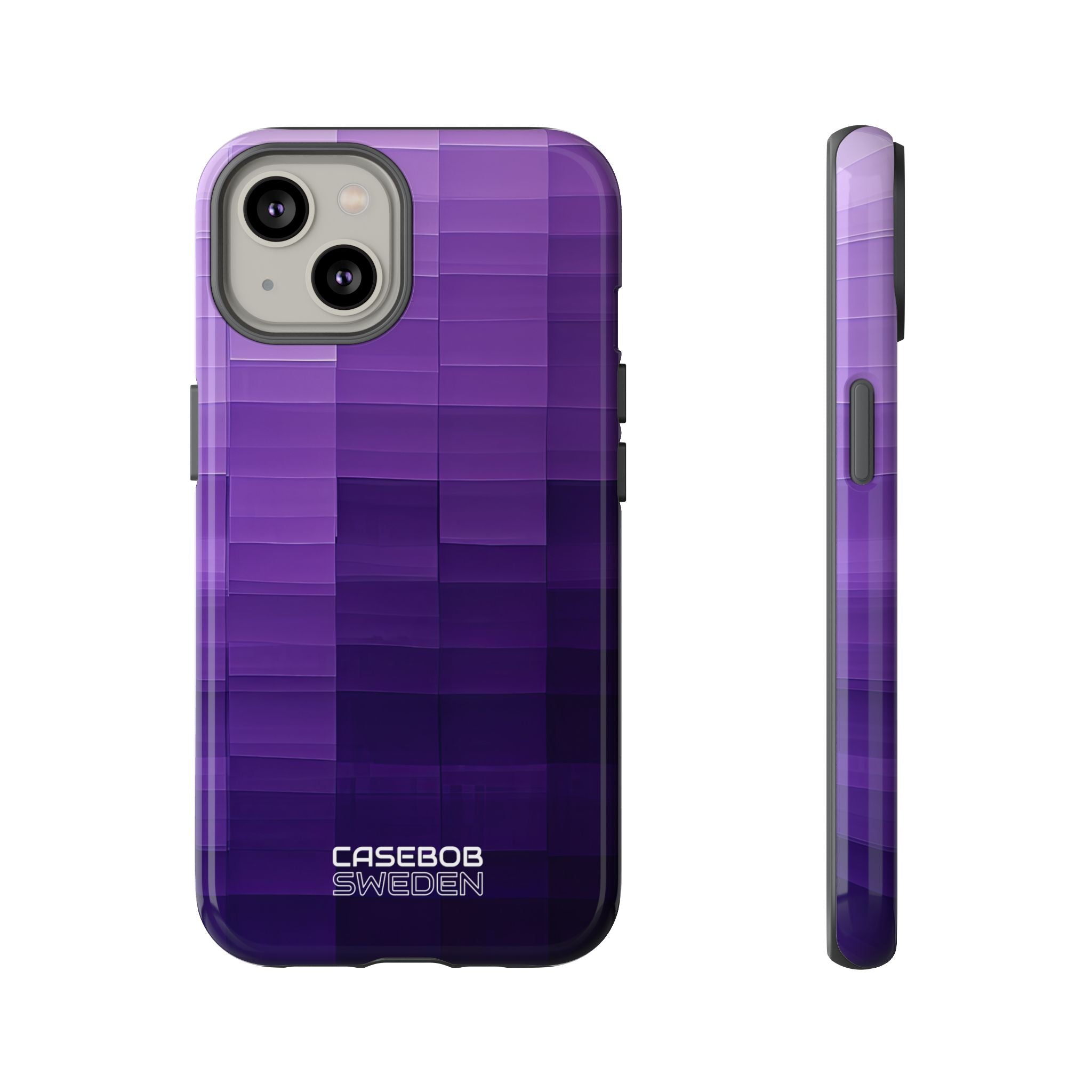 Purple Horizon Grid iPhone 14 - Resistente