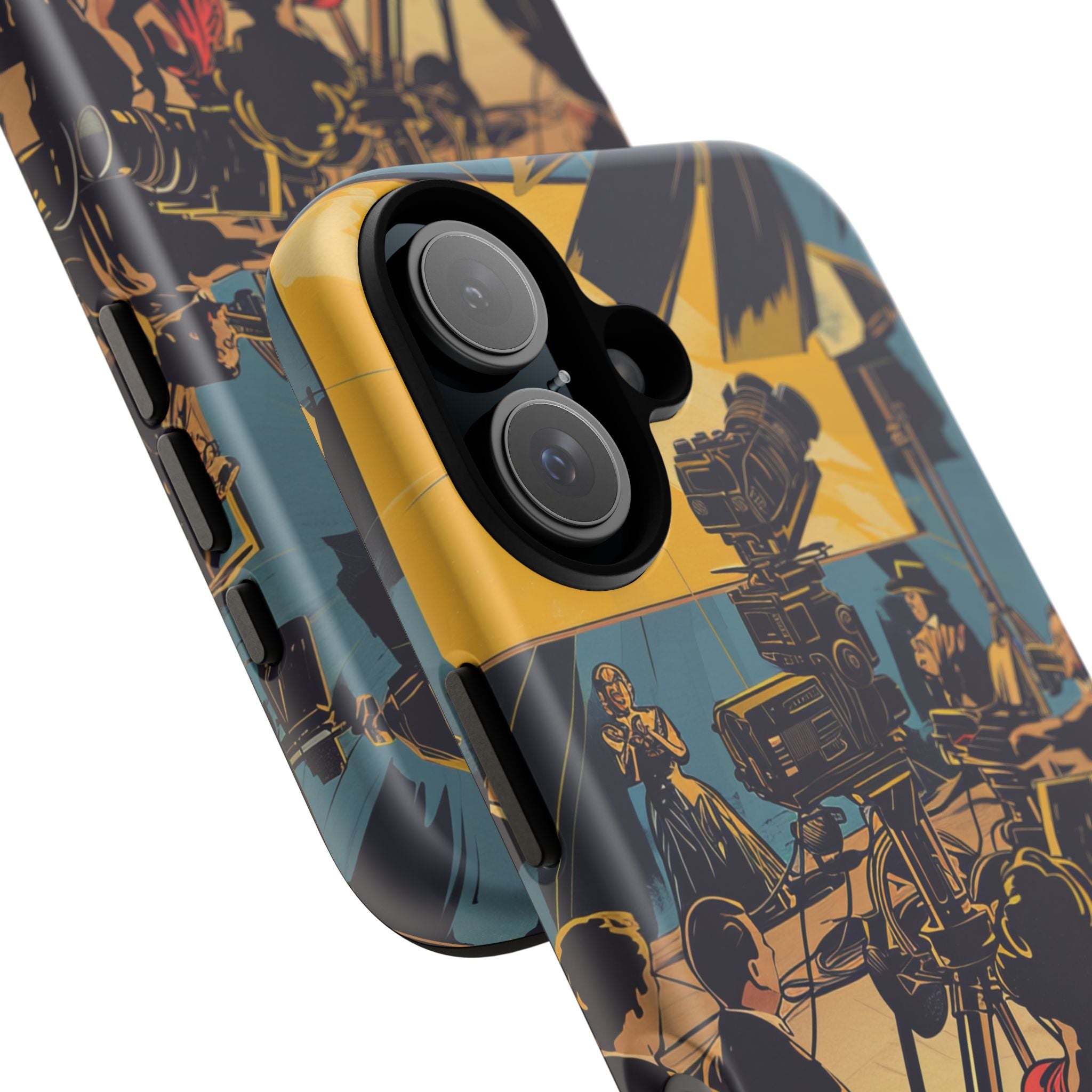 Golden Era Cinematic Spotlight iPhone 16 - Tough Phone Case