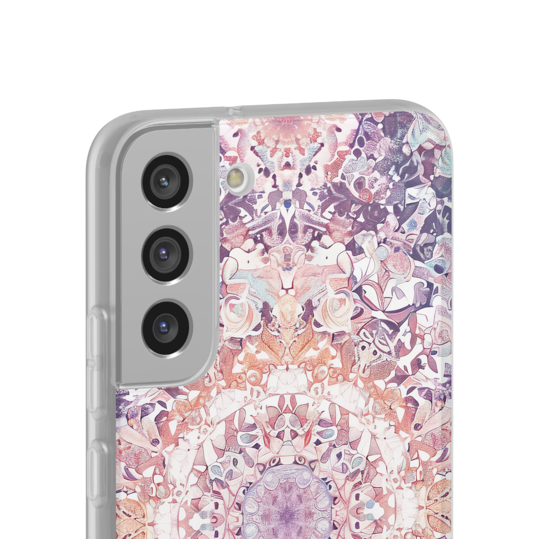 Purple Pink Mandala - Flexi Samsung S22 Phone Case