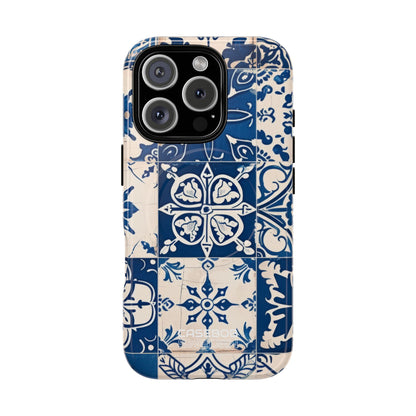 Ornate Blue Tiles iPhone 16 - Tough+