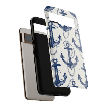 Navy Anchor Loop Google Pixel 8 Pro Case - Tough