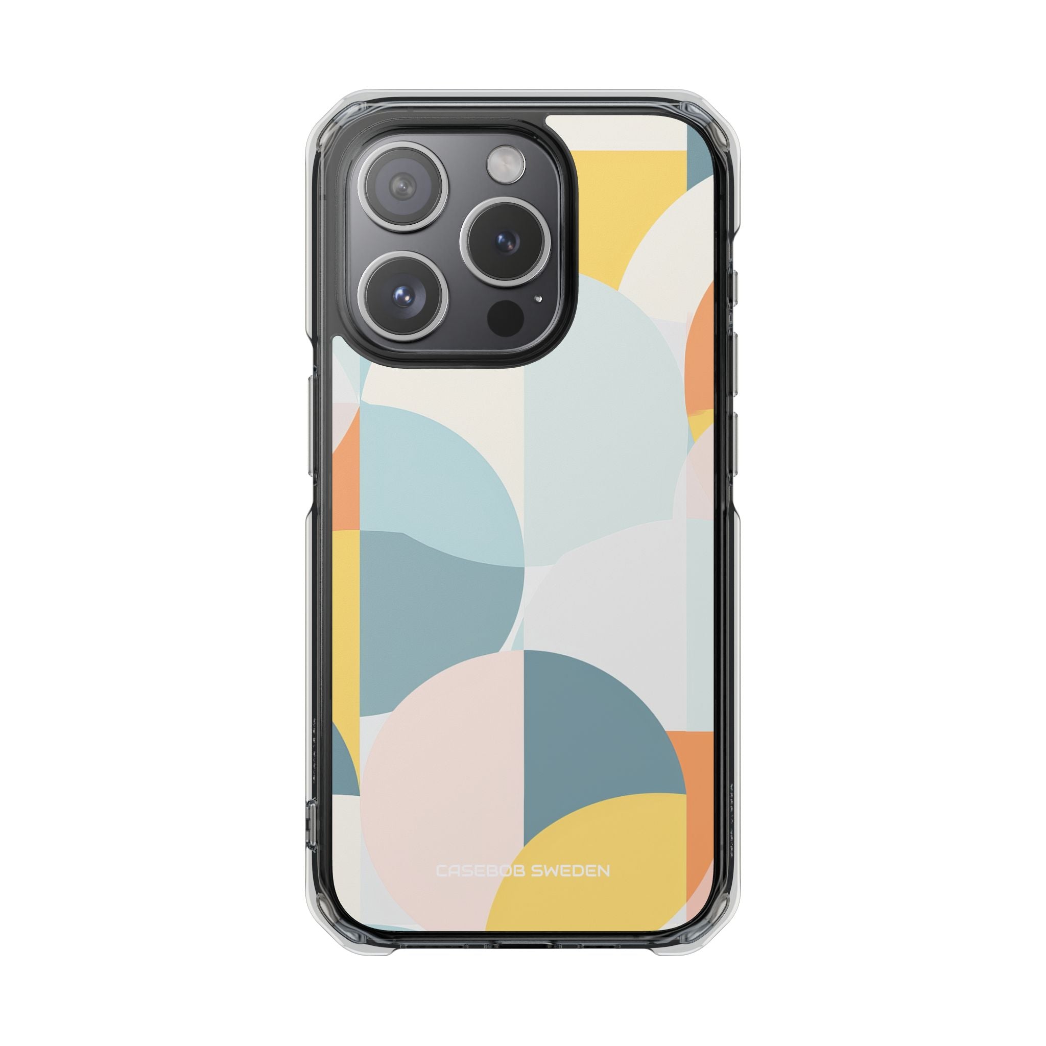 Abstract Geometric Calm - Clear Impact iPhone 15 Phone Case