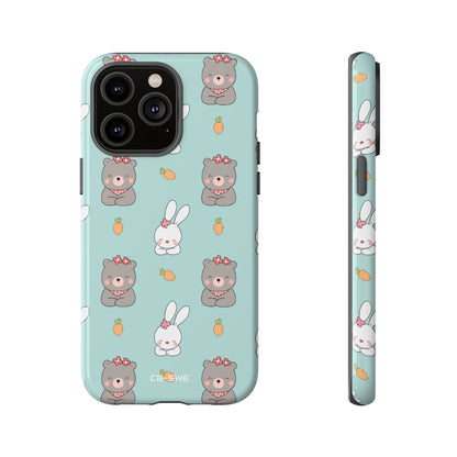 Bunnies Gather Carrots - iPhone Case