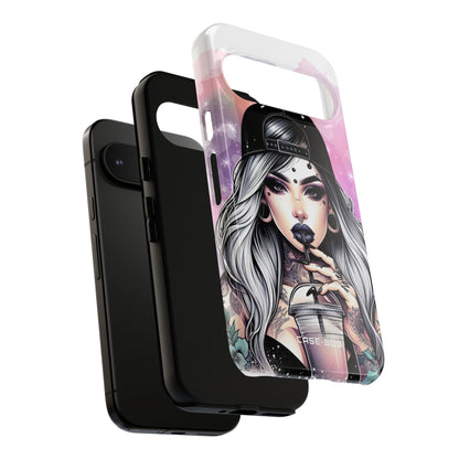 Silver Sip Nebula Google Pixel 9 Pro Case - Tough