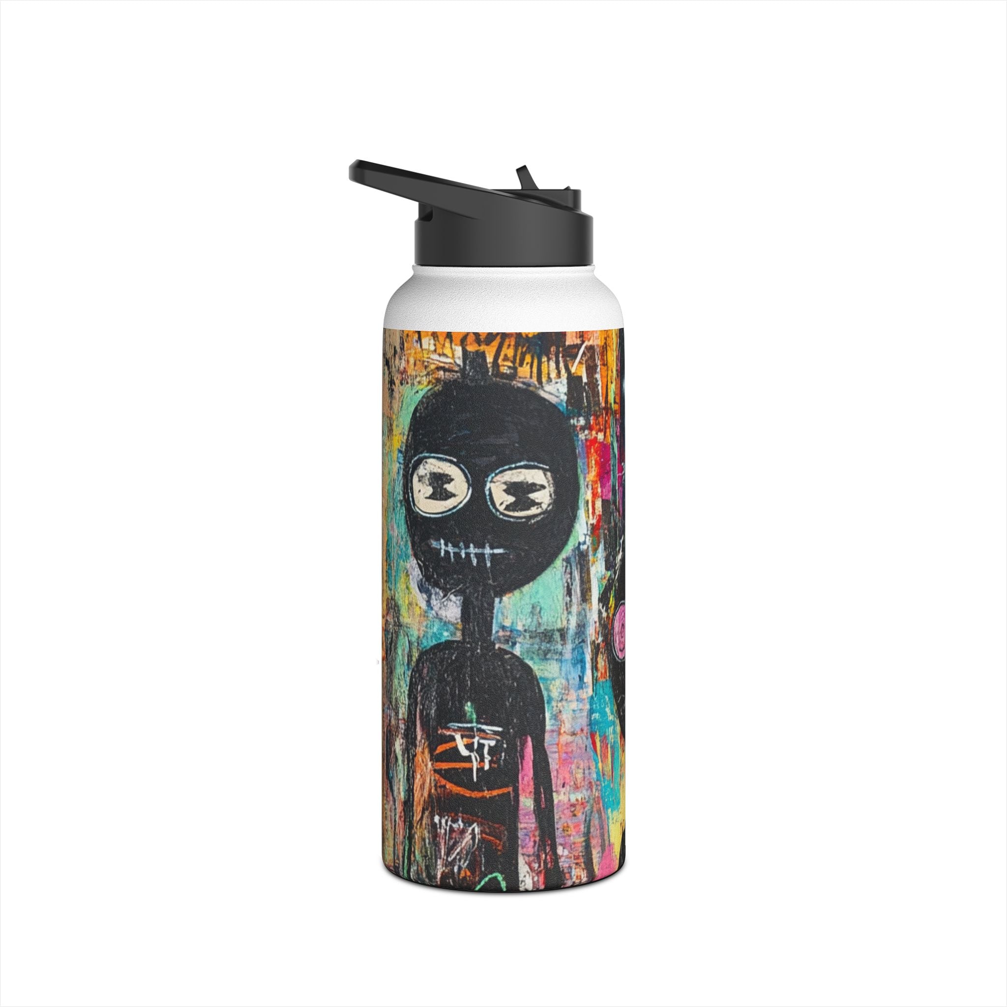 Wide-Eyed Faces - Stainless Steel Water Bottle