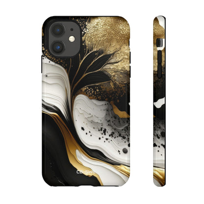 Gold Swirl Elegance - iPhone Case