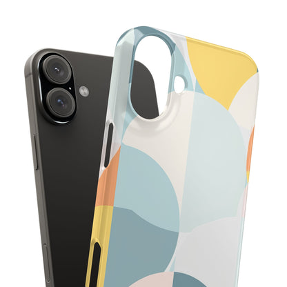 Abstract Geometric Calm - Slim iPhone 16 Phone Case