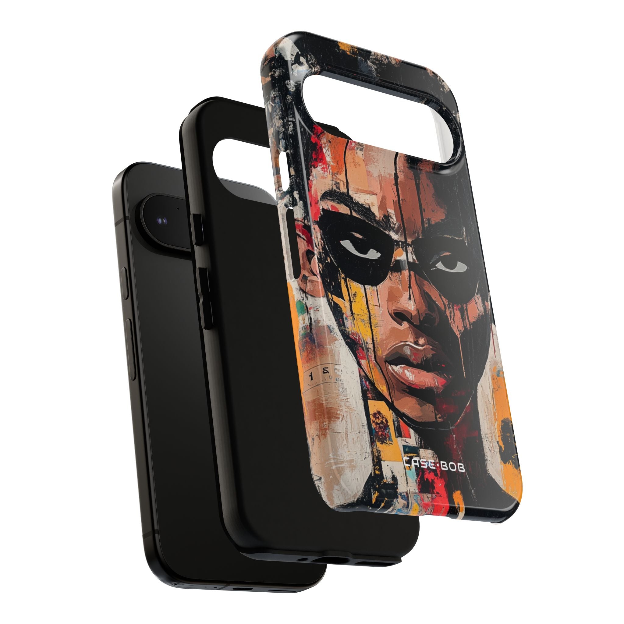 Masked Portrait Drips Google Pixel 9 Pro Case - Tough