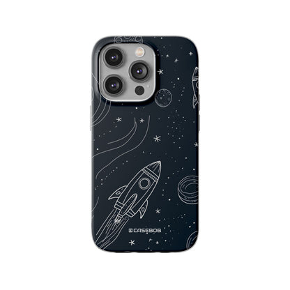 Cosmic Doodle Adventure | Flexible Phone Case for iPhone