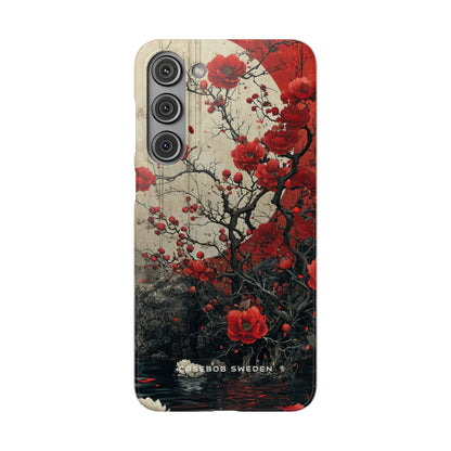 Zen Blossoms in Moonlight Samsung S23 - Slim Phone Case