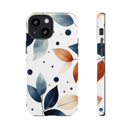 Leaves And Circles - iPhone Case
