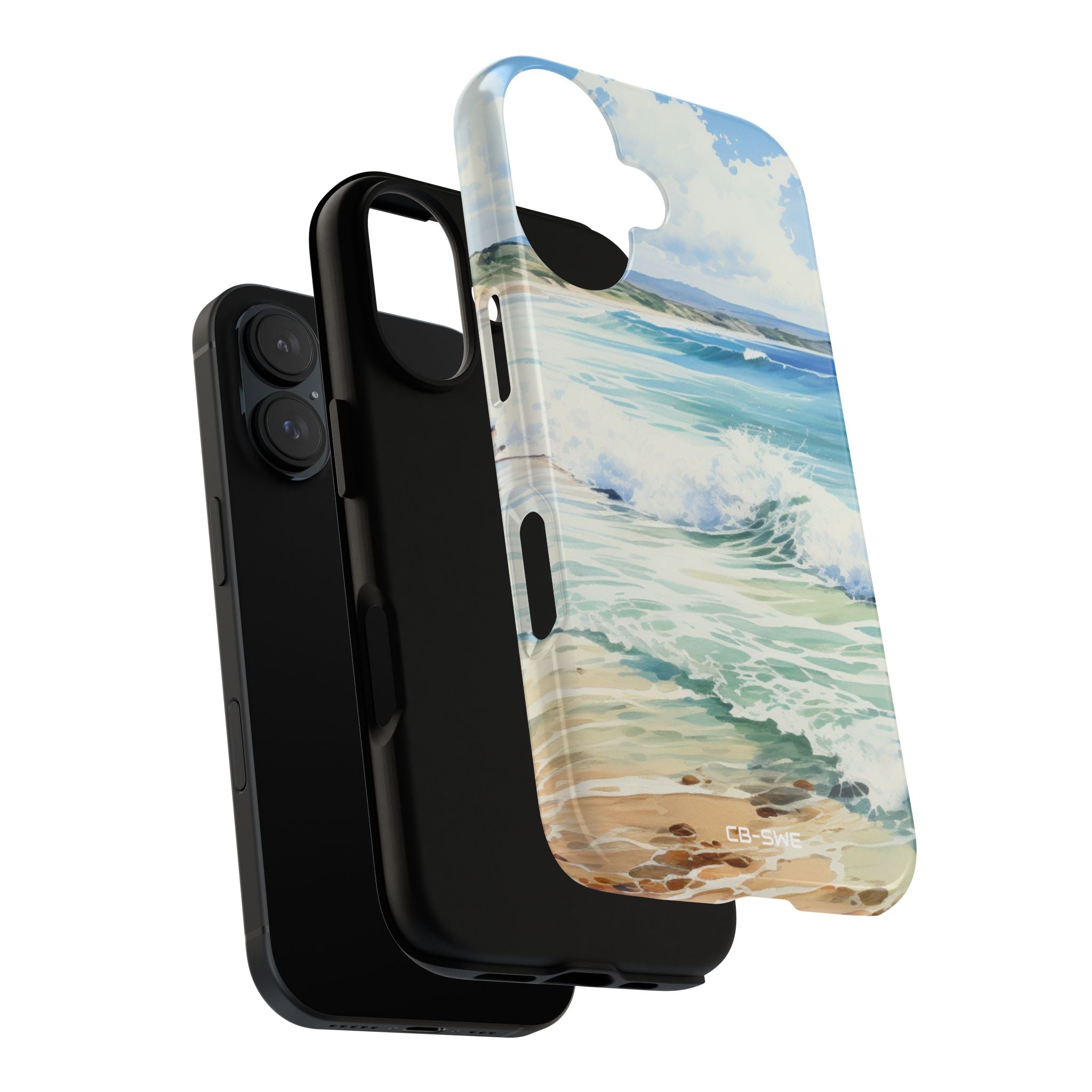 Serene Coastal Watercolors - iPhone Case