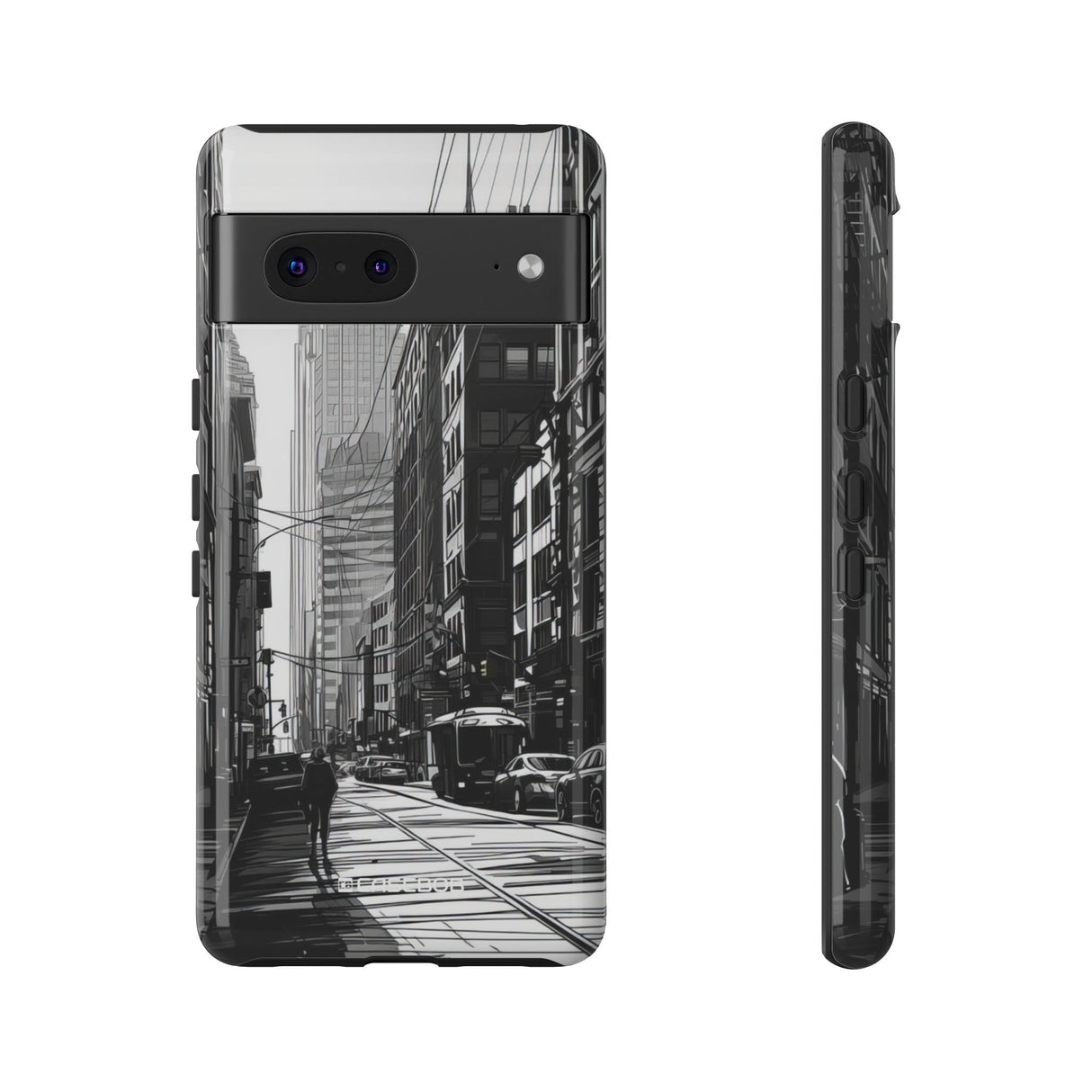 Noir Urban Serenity | Protective Phone Case for Google Pixel