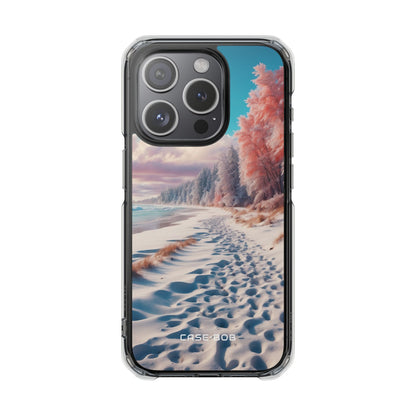 Snowy Footprints iPhone 15 Pro Case - Impact