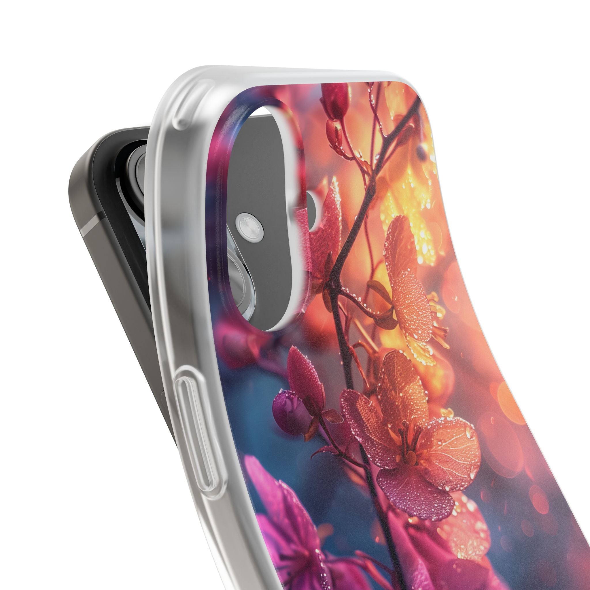 Pink Bloom Serenity - Flexi iPhone 16 Phone Case