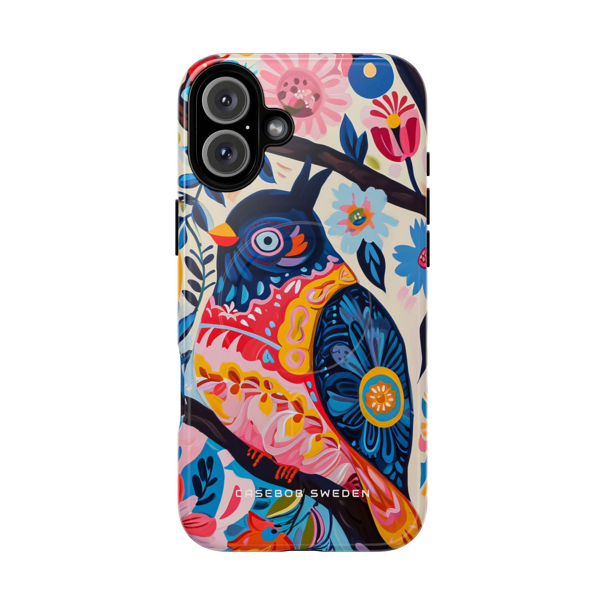 Whimsical Vintage Owl with Floral Charm iPhone 16 | Tough+ Phone Case