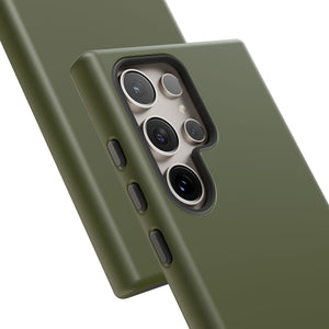 Olive Echoes: Minimalist Serenity - For Samsung S24