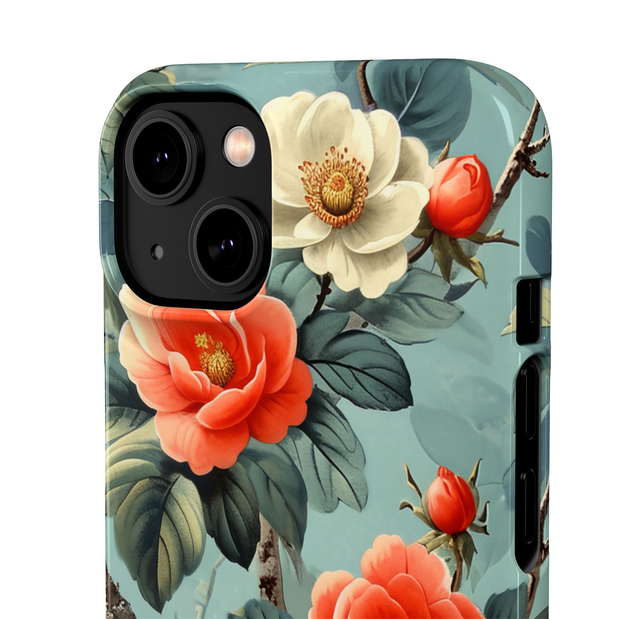 Vintage Floral Romance iPhone 14 - Slim Phone Case