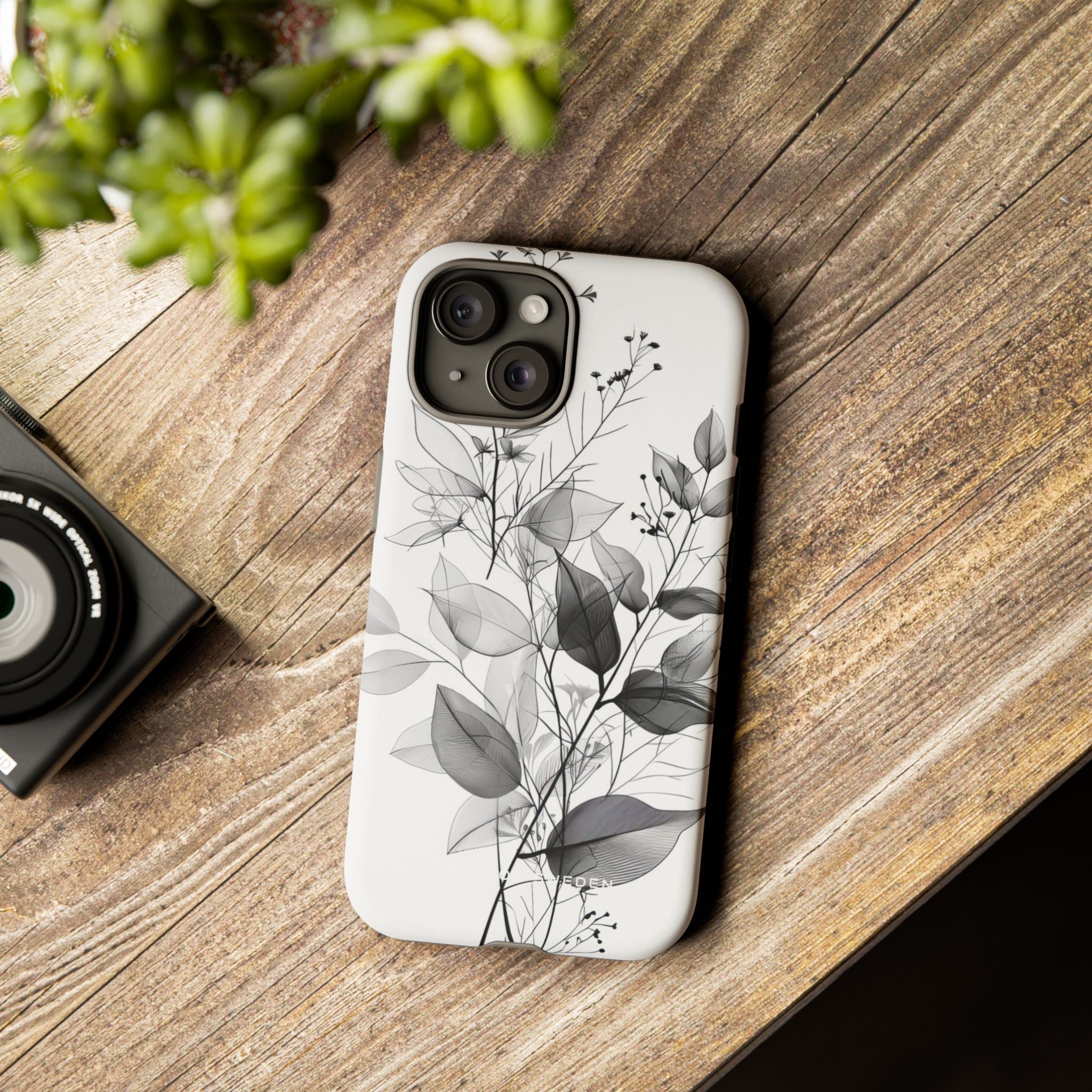 Botanical Line Harmony iPhone 15 - Tough Phone Case