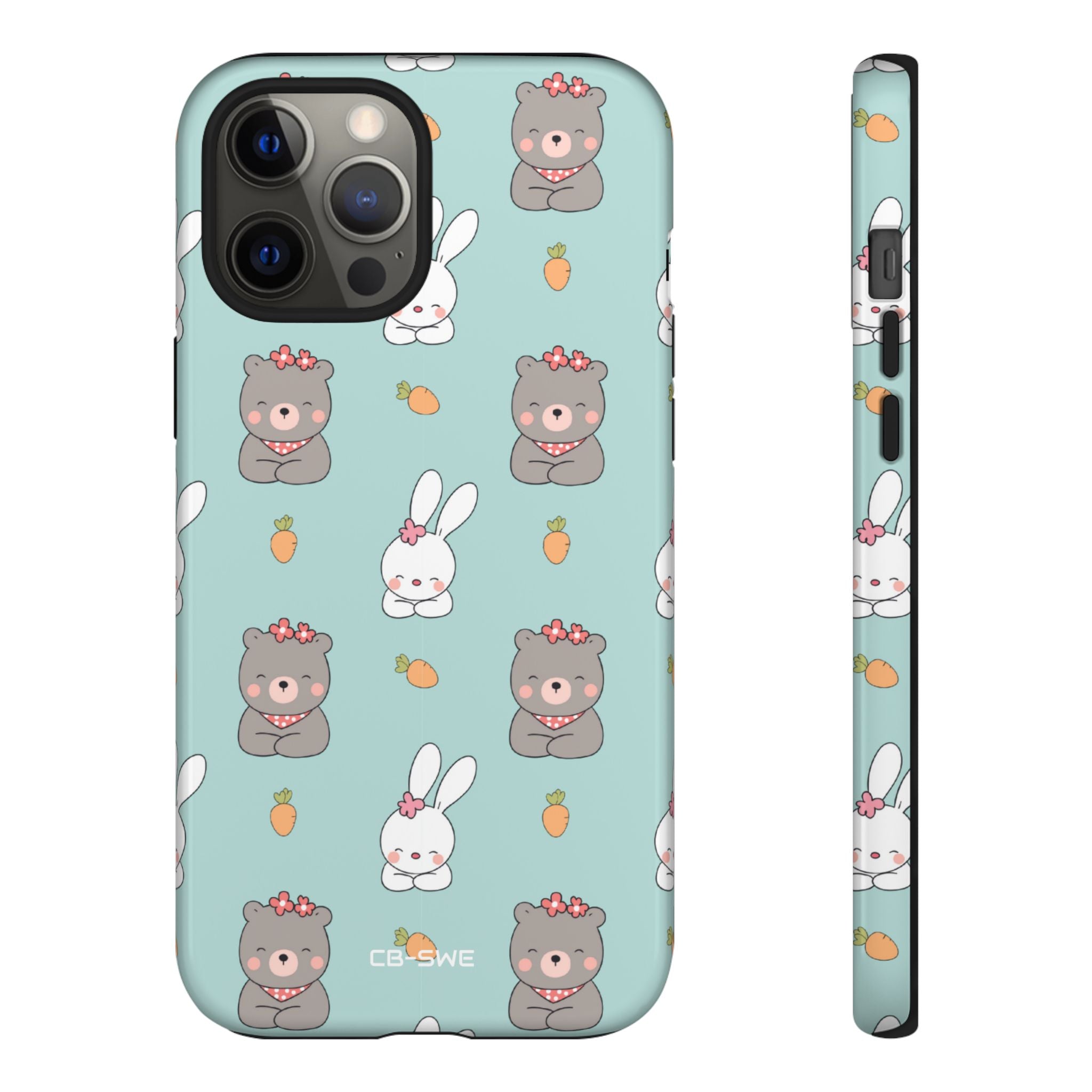 Bunnies Gather Carrots - iPhone Case