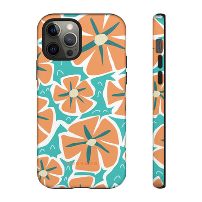 Orange Happy Flower - Protective Phone Case