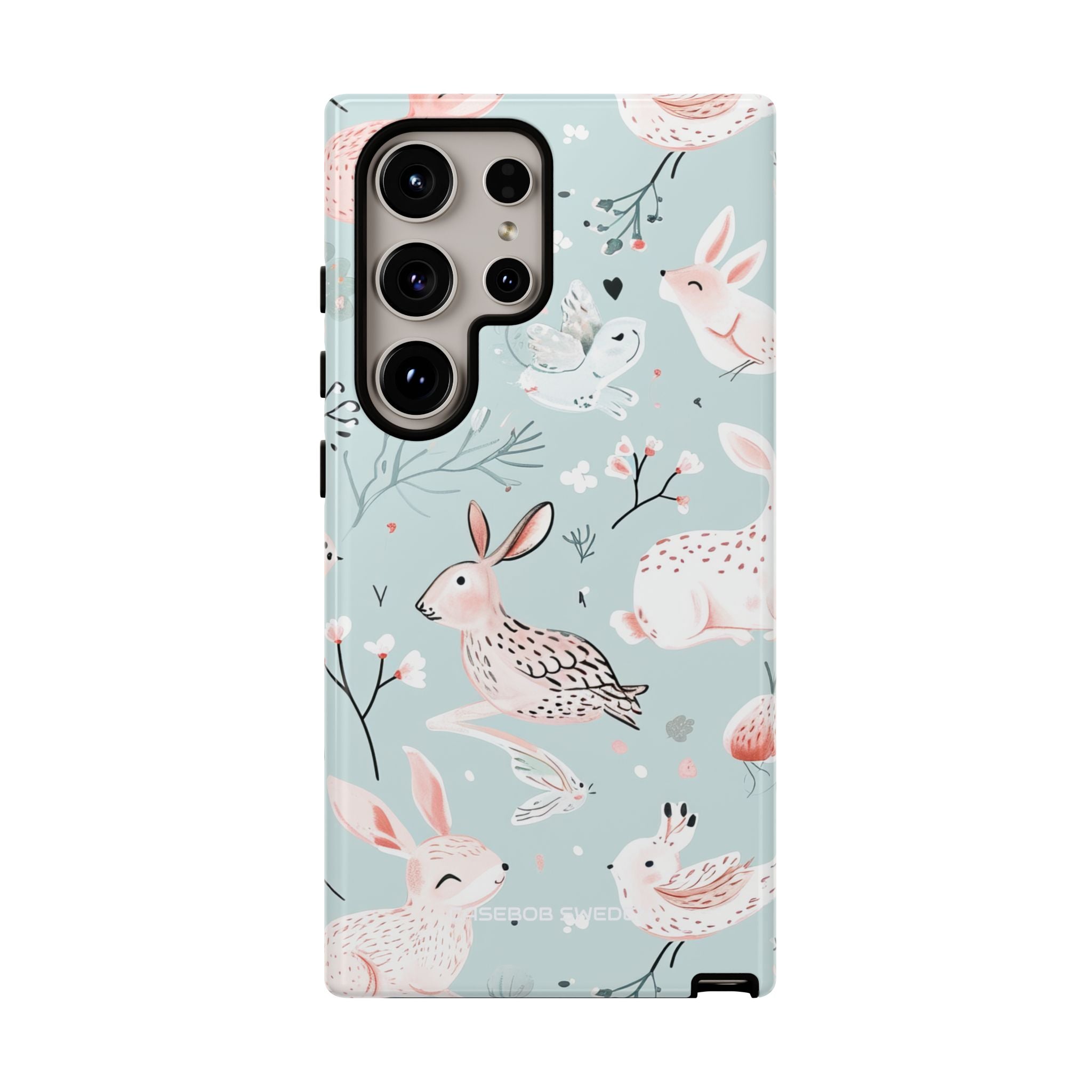 Whimsical Bunny Blossom - Tough Samsung S24 Phone Case