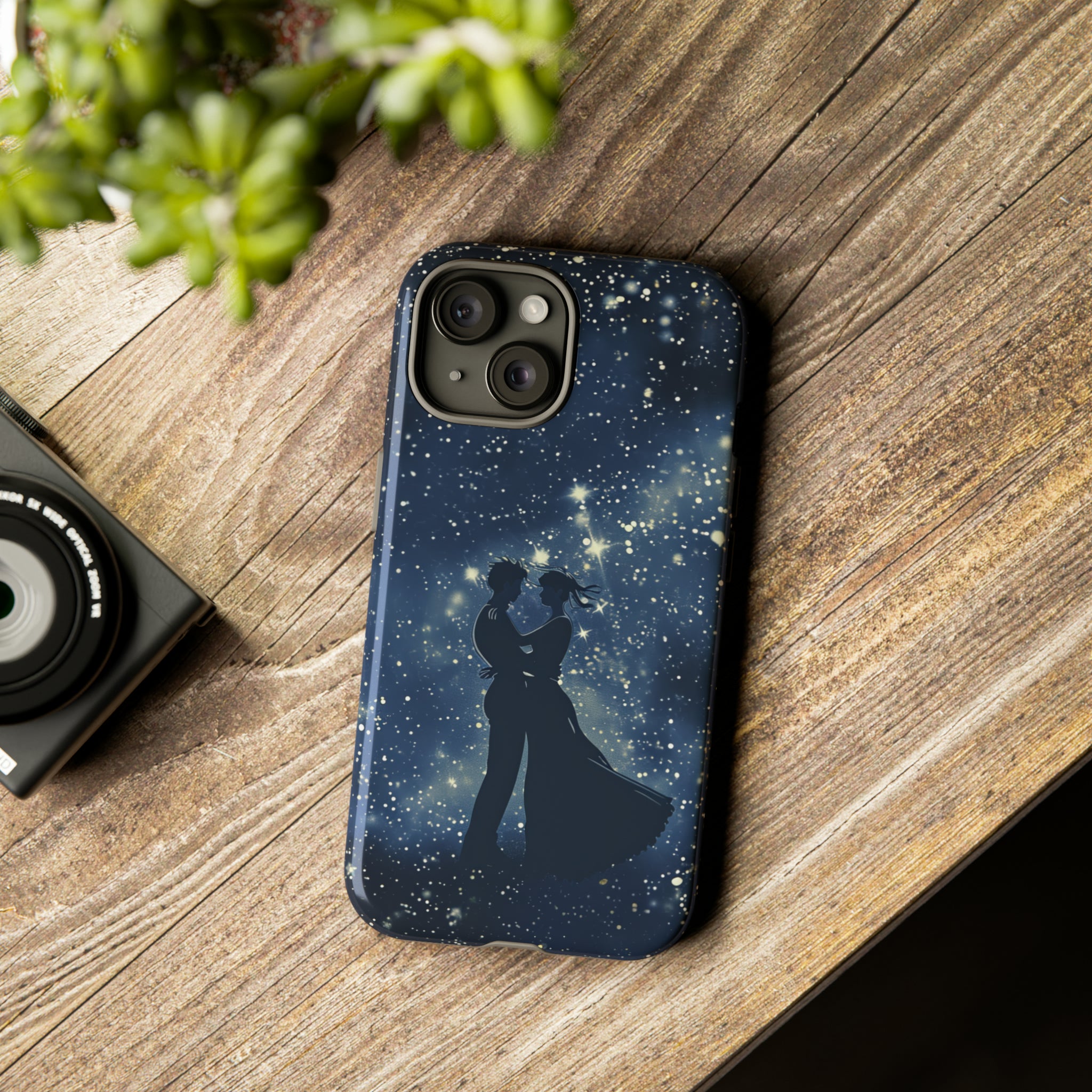 Starry Night Embrace - Protective Phone Case