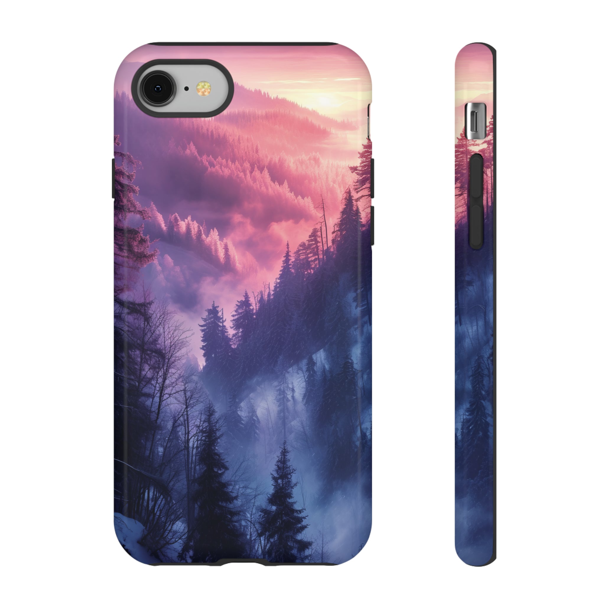 Forest Mountain Pastel Dream - Protective Phone Case