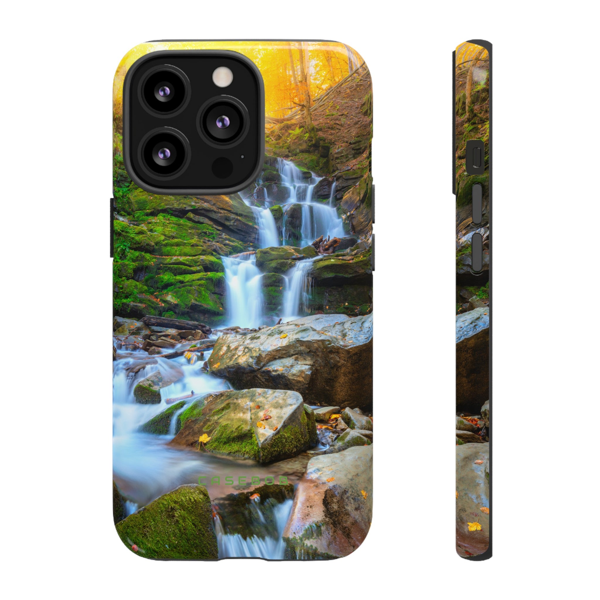 Autumn Mountain Waterfall - Protective Phone Case