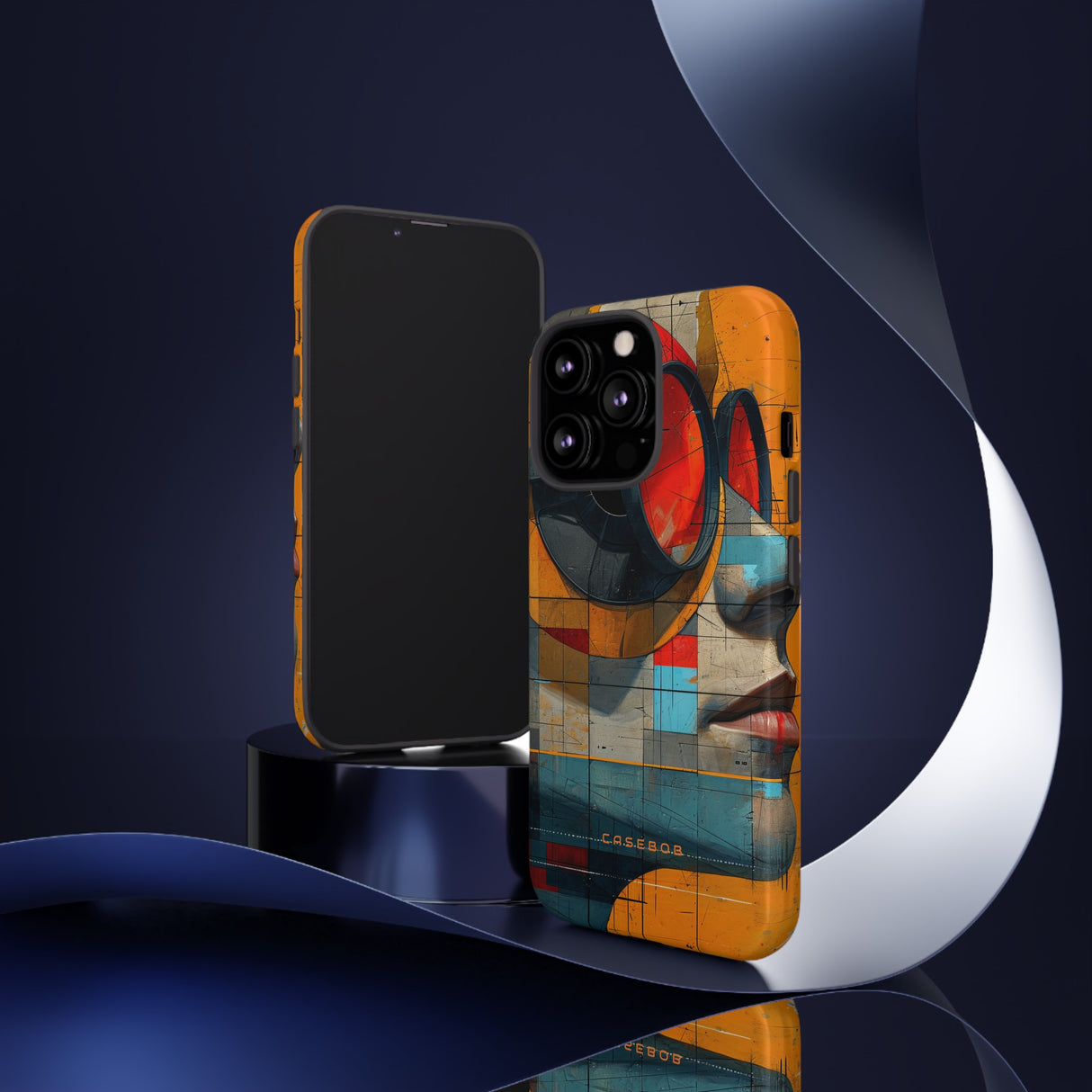 Cartoon Geometry Fusion - Protective Phone Case