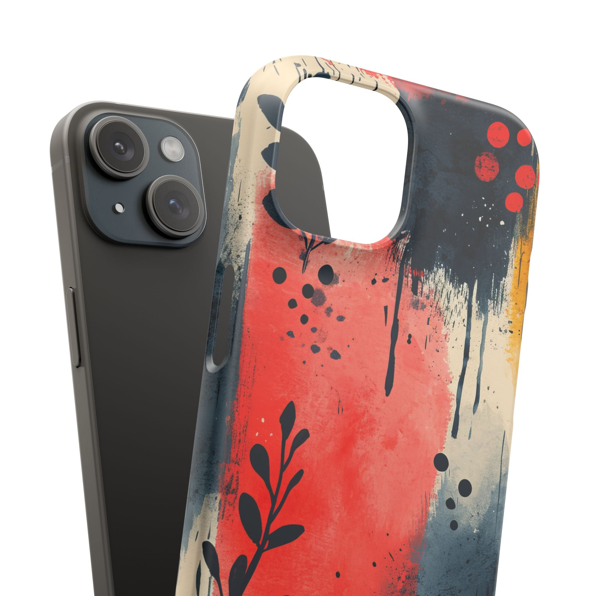 Vibrant Floral Energy iPhone 15 - Slim Phone Case