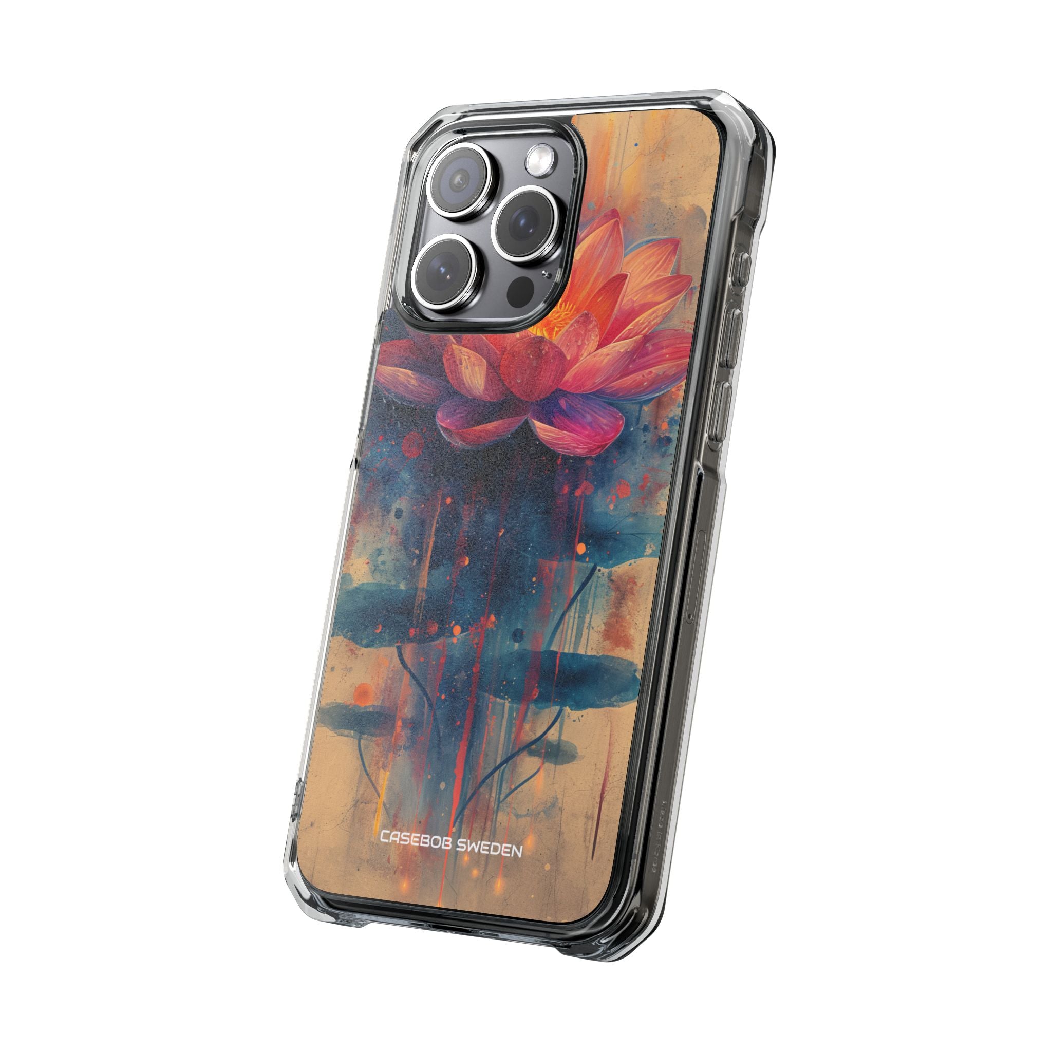 Lotus Blossom Art - Clear Impact iPhone 15 Phone Case