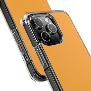 Gelb-Orange | Handyhülle für iPhone (Clear Impact Case – Magnetisch) 