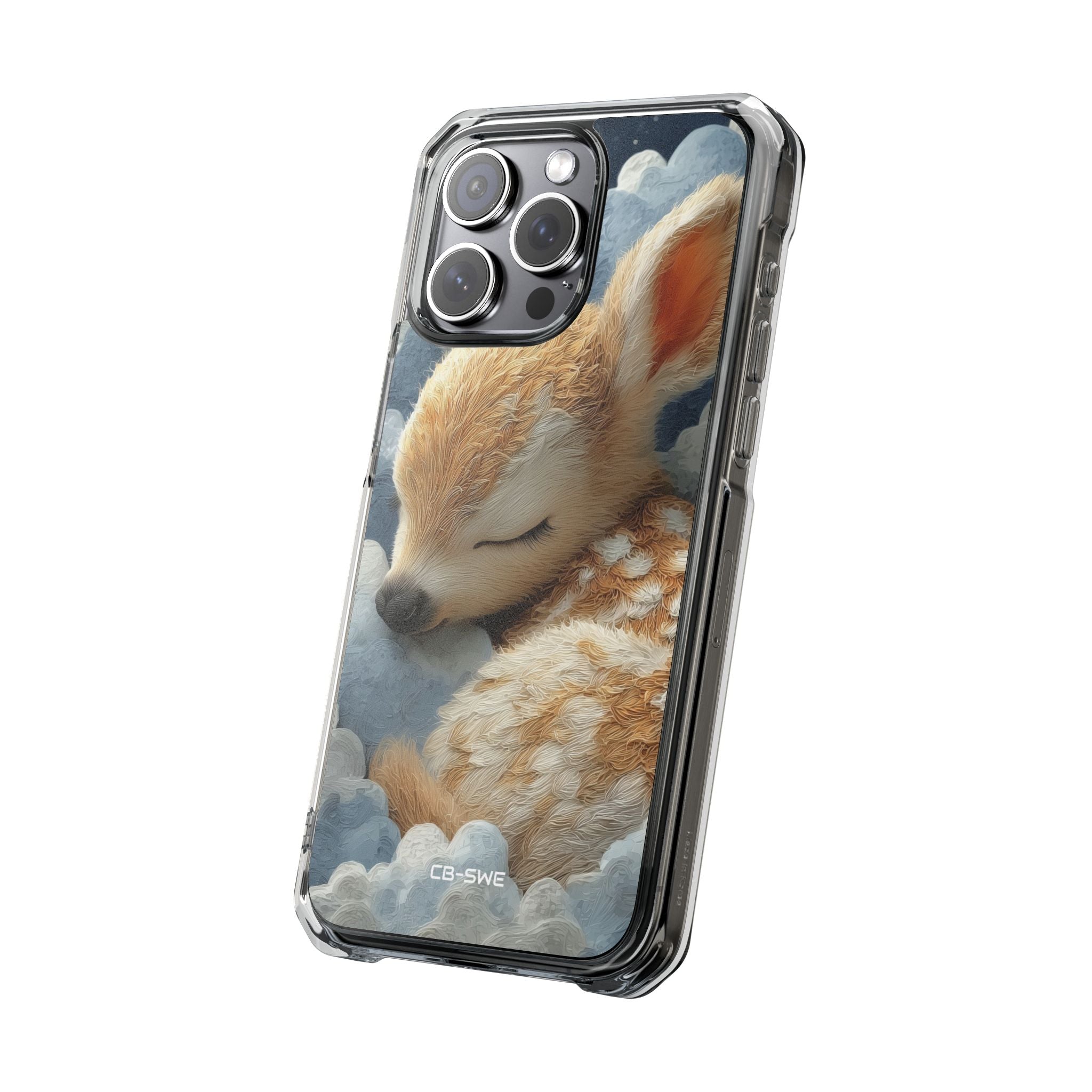 Dreaming Fawn Sleeps iPhone Case - Impact
