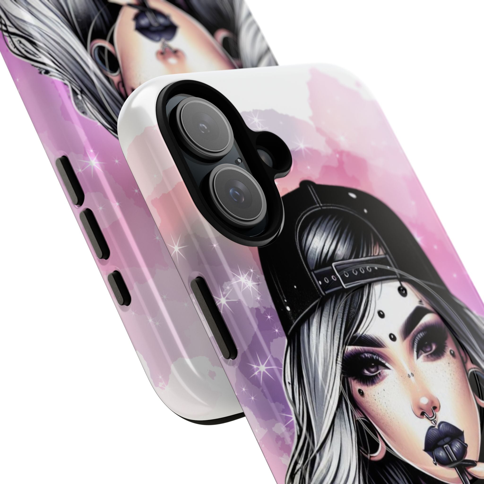 Silver Sip Nebula iPhone 16 Plus Case - Tough+