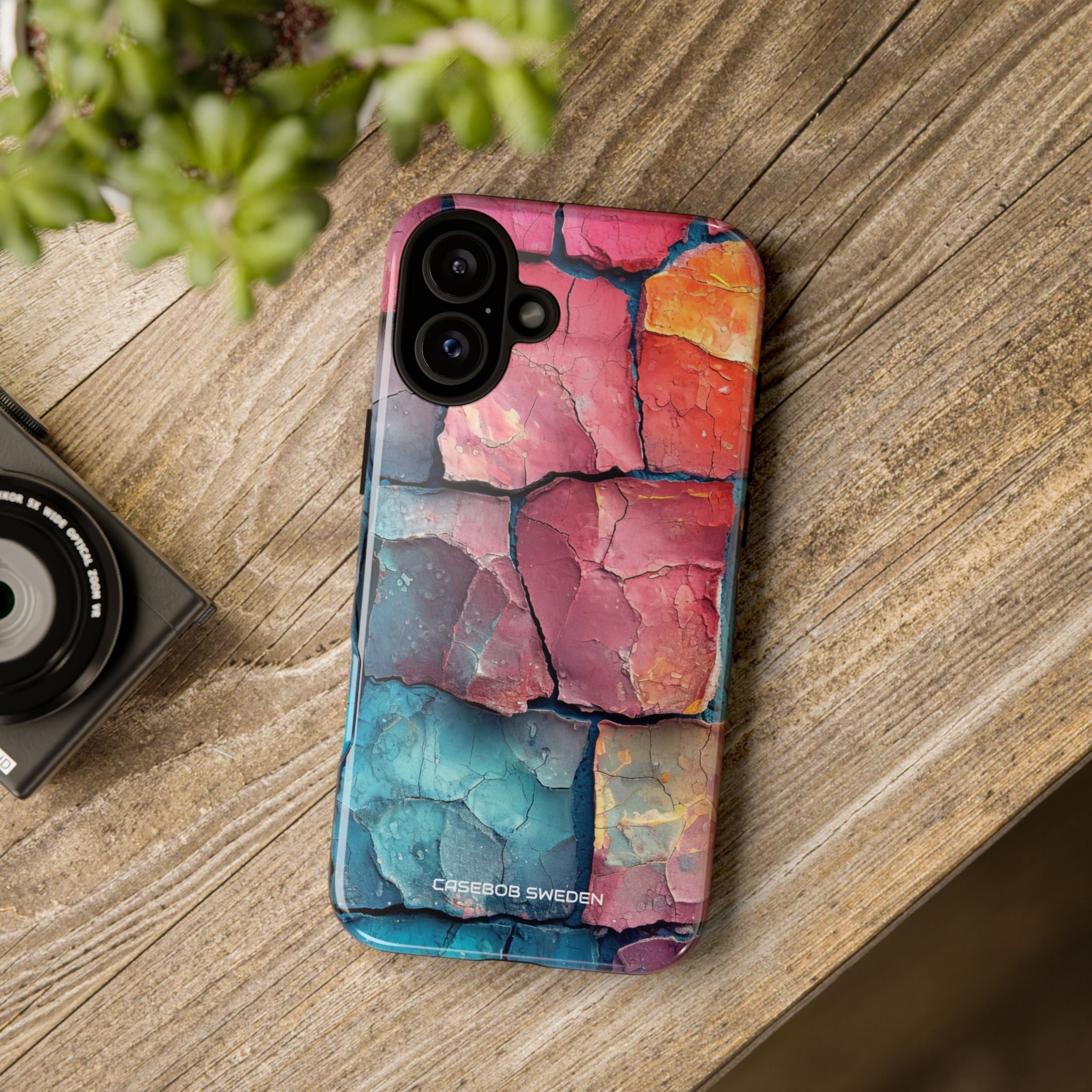 Cracked Earth Mosaic - Tough iPhone 16 Phone Case