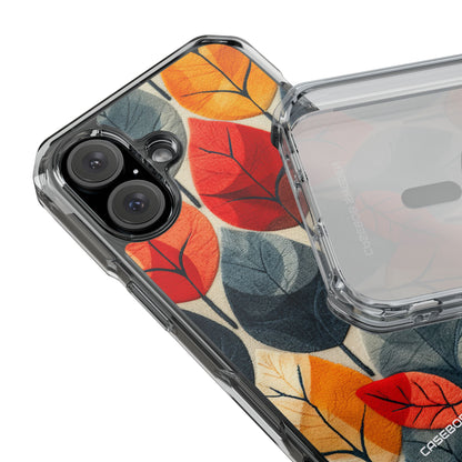 Autumn Leaf Design - Clear Impact iPhone 16 Phone Case